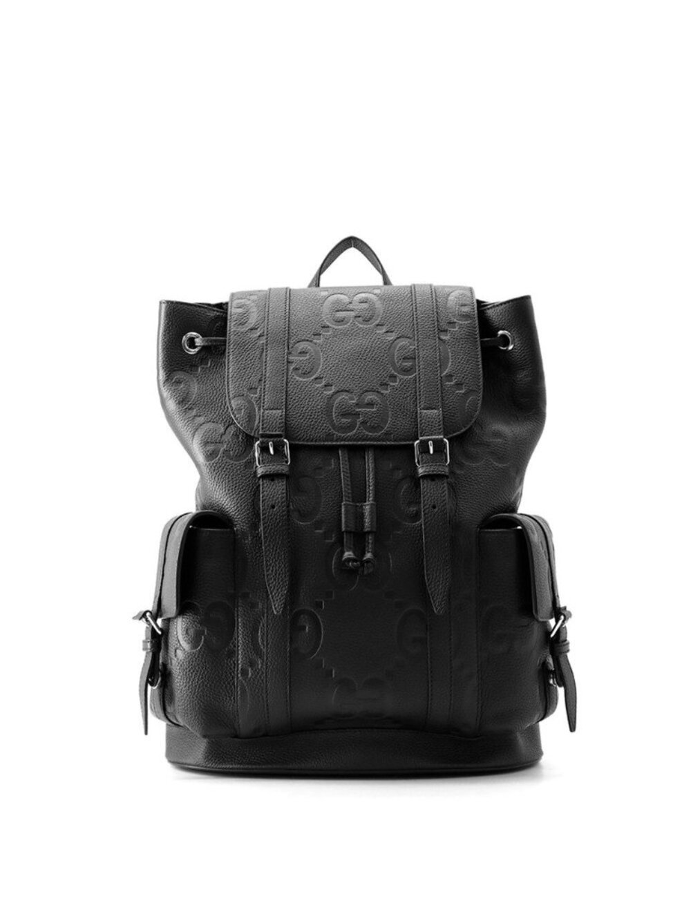 Gucci Backpack GG Embossed Jumbo Black